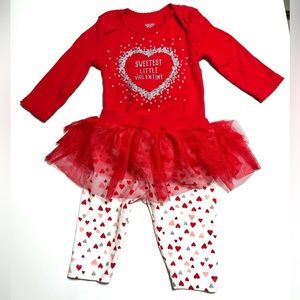 Carters baby girl 3 months Valentine Day outfit